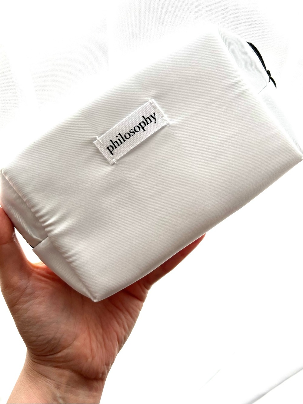4 for 10⚡️Philosophy White Cosmetic Pouch Travel Clutch